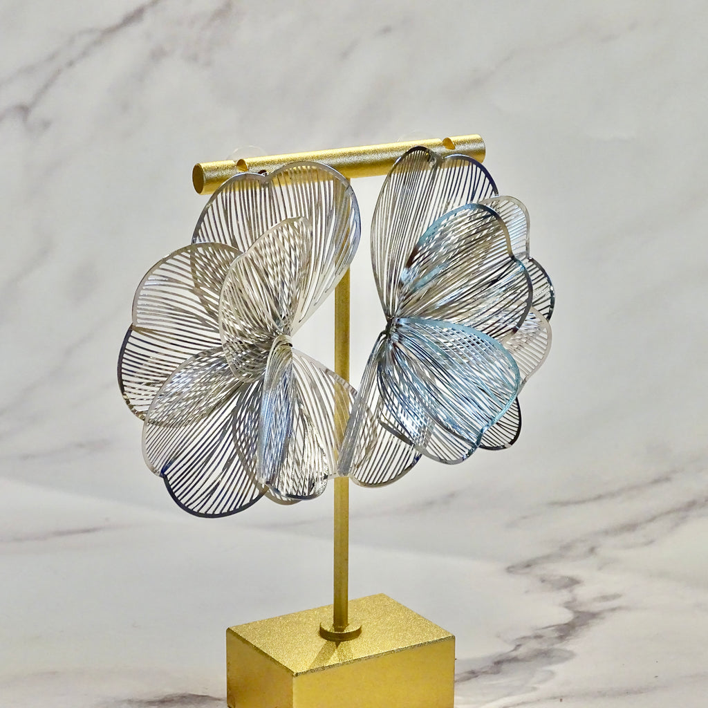 Aretes Statement Petalo Fili