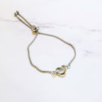 Pulsera Acero Inoxidable Ajustable con Nudo