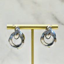 Cargar imagen en el visor de la galería, Aretes Acero Inoxidable Silver Circles