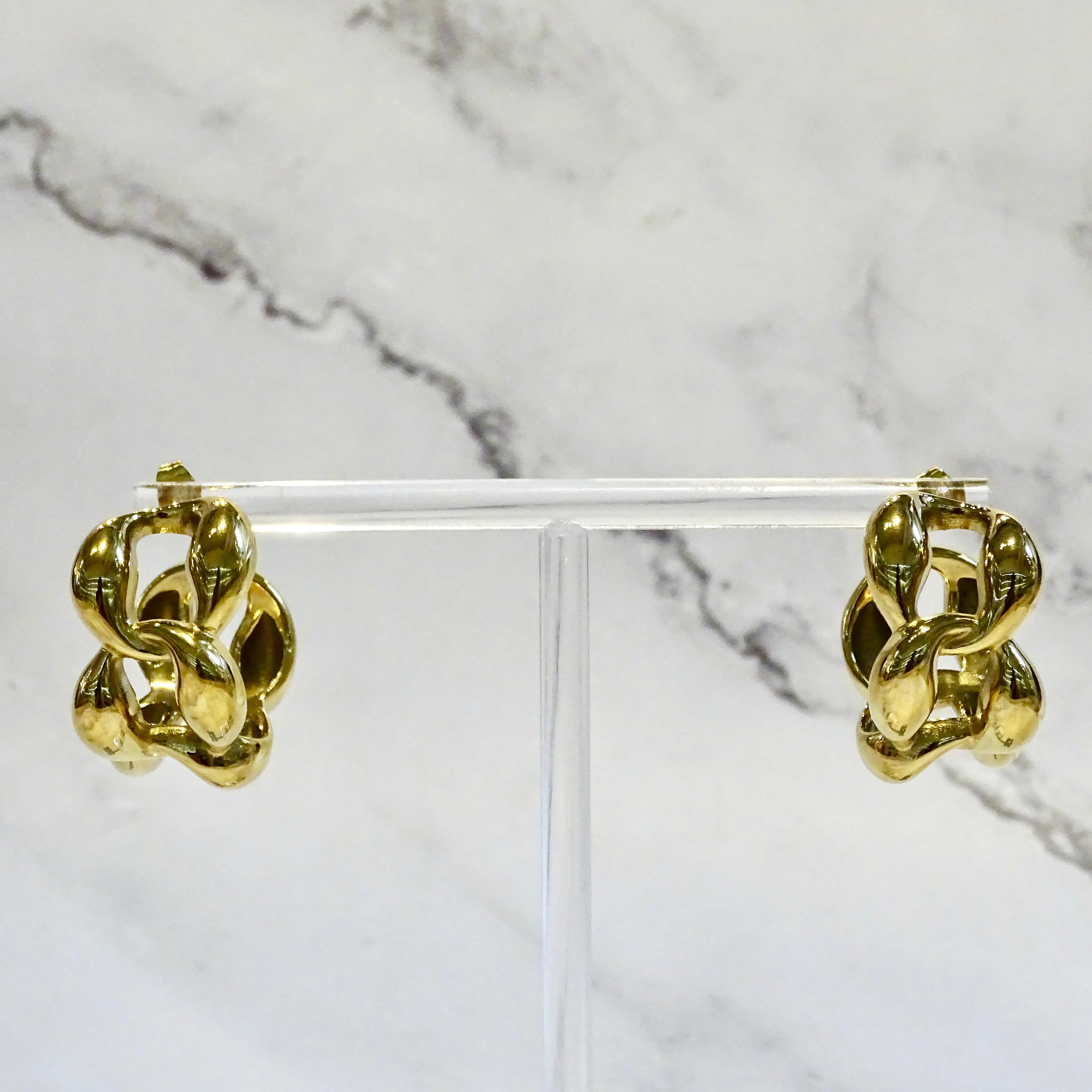 Arracadas Acero Inoxidable Eslabón Chunky