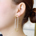 Aretes Acero Inoxidable Ovalo