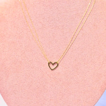 Cargar imagen en el visor de la galería, Collar Acero Inoxidable Corazón Doble Cadena