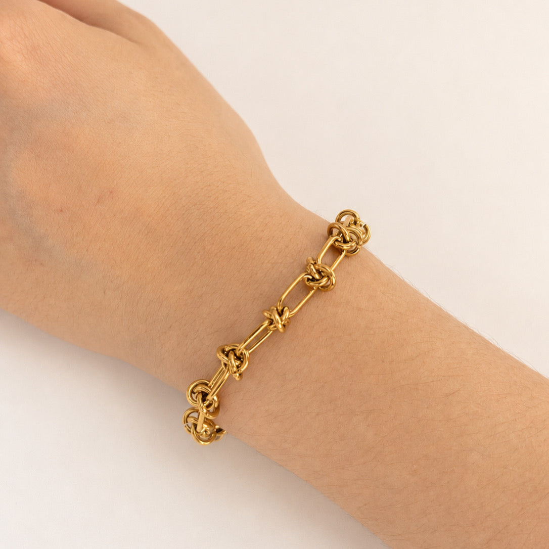 Pulsera Acero Inoxidable Nudos
