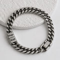 Pulsera Acero Inoxidable con Charms Nombre Personalizado para Hombre