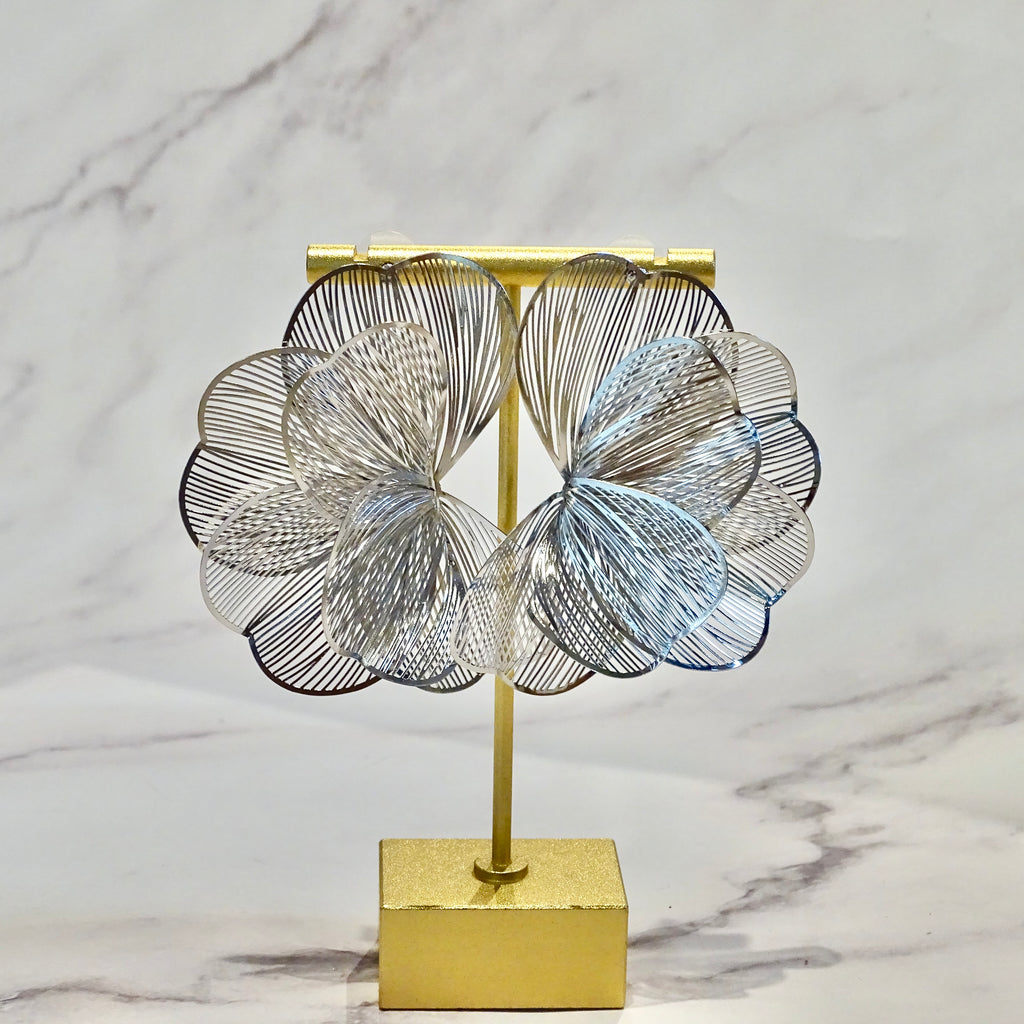 Aretes Statement Petalo Fili