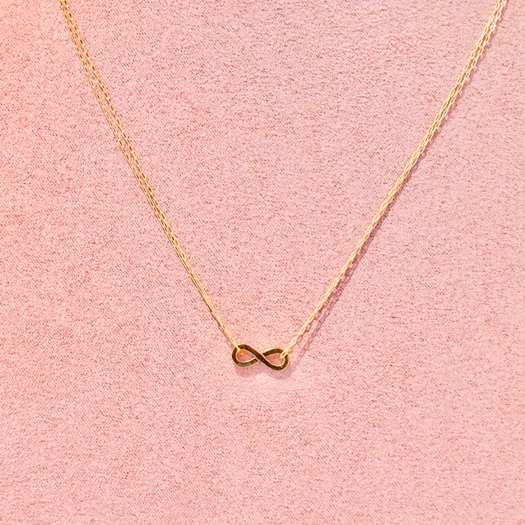 Collar Acero Inoxidable Infinito Doble Cadena