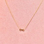 Collar Acero Inoxidable Infinito Doble Cadena