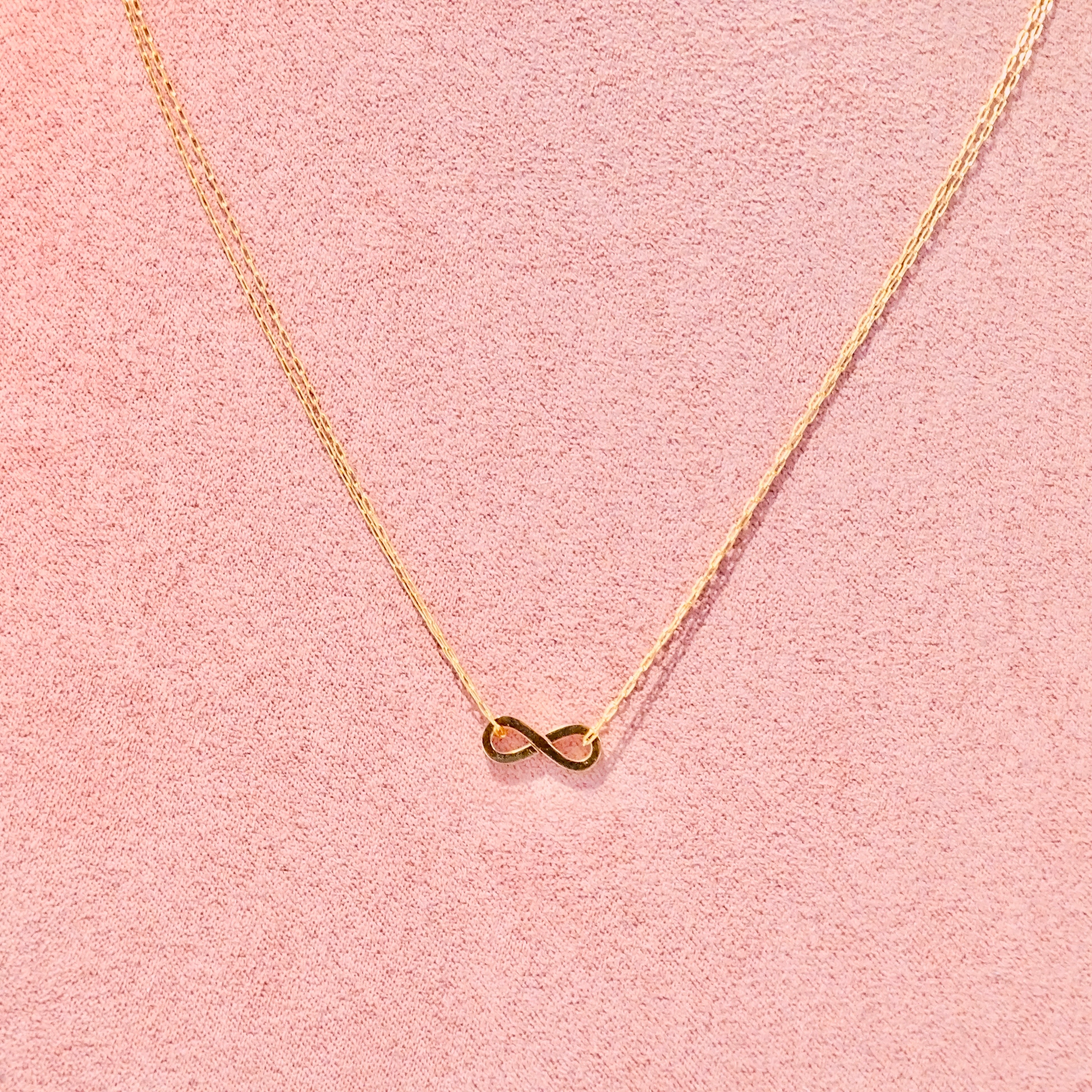 Collar Acero Inoxidable Infinito Doble Cadena