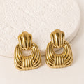 Arete Acero Inoxidable Aro doble entrelazado grueso
