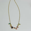 Collar Acero Inoxidable Colores Rombo,Circulo,Rectangulo