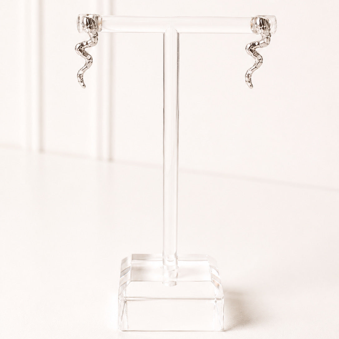 Aretes Acero Inoxidable Mini Serpientes