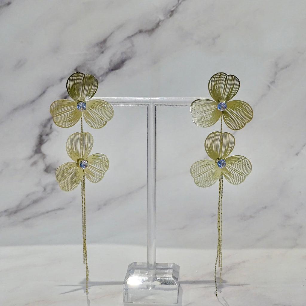 Aretes Flor Colgante Fili