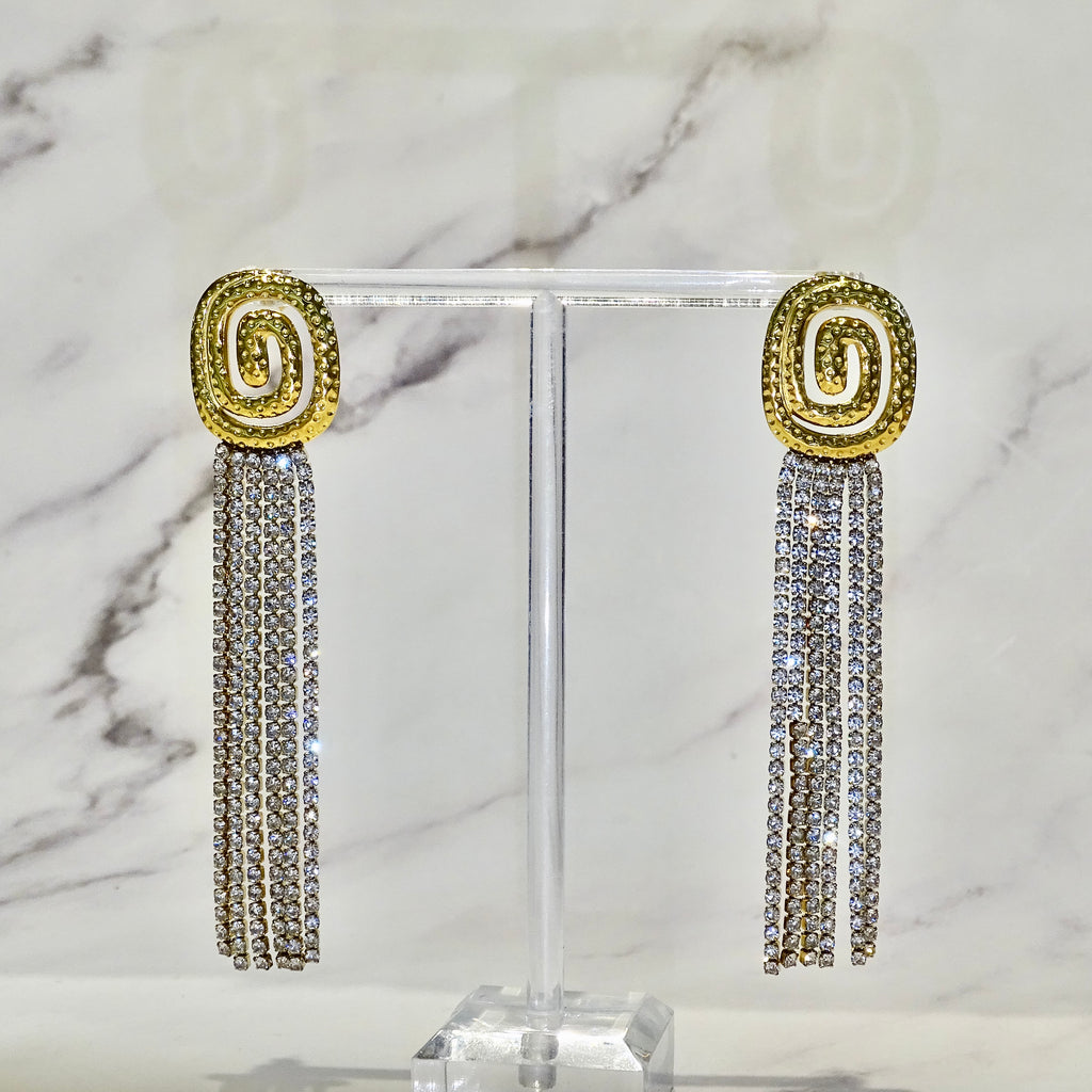 Aretes Acero Inoxidable Cascada