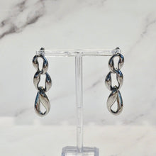 Cargar imagen en el visor de la galería, Aretes Acero Inoxidable Ondas Entrelazadas