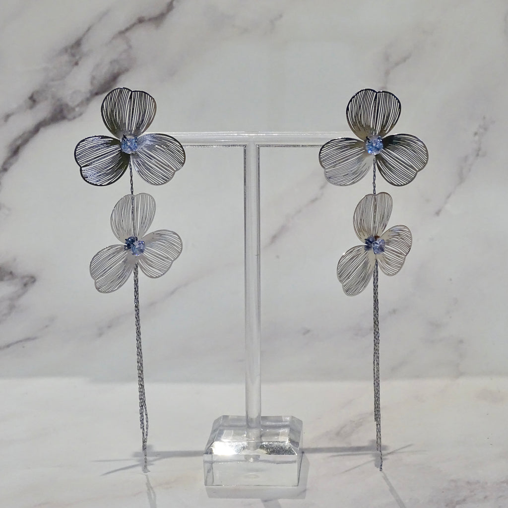 Aretes Flor Colgante Fili
