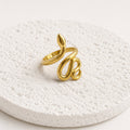 Anillo Acero Inoxidable Serpiente Lisa