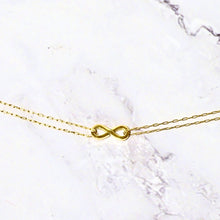 Cargar imagen en el visor de la galería, Collar Acero Inoxidable Infinito Doble Cadena
