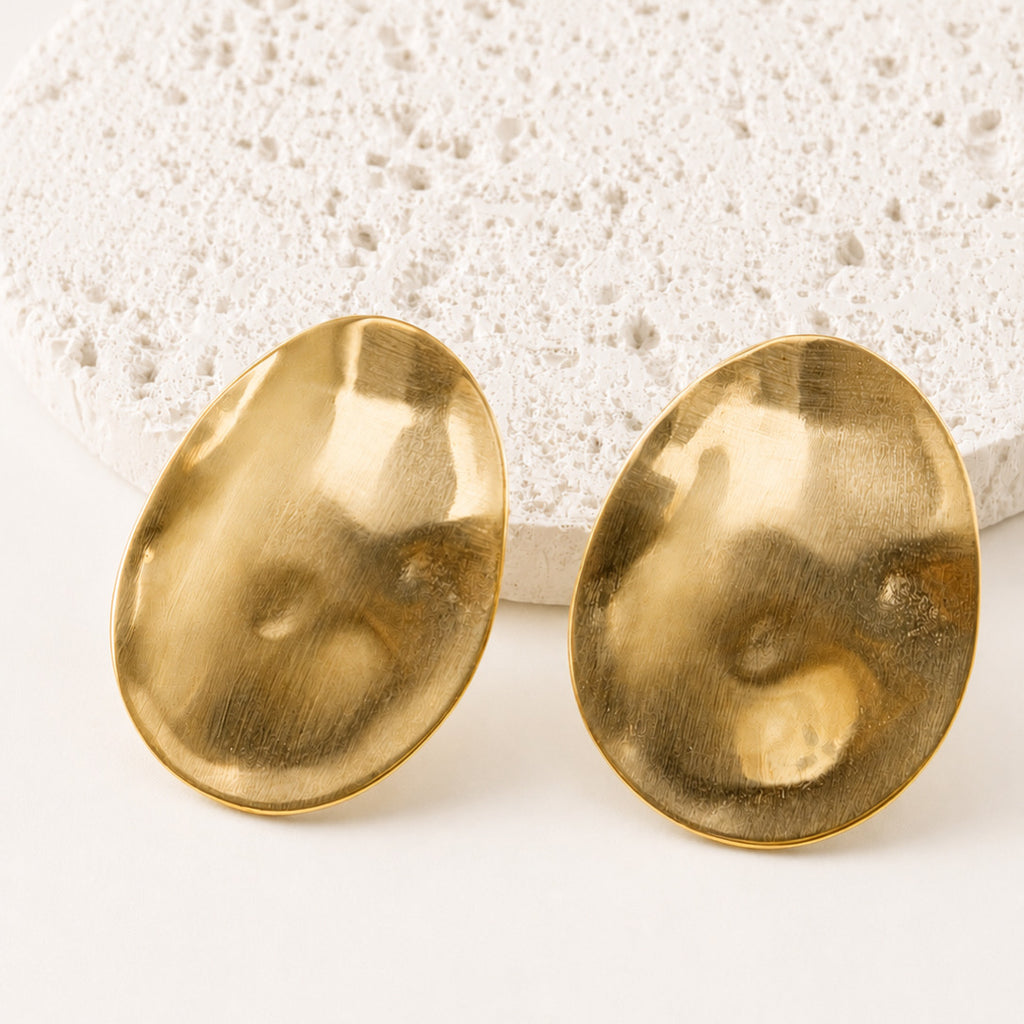 Aretes Acero Inoxidable Ovalados