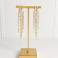 Aretes Acero Inoxidable Cascada Baguettes