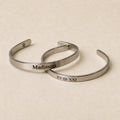 Brazalete Acero Inoxidable 4mm y 6 mm Personalizado (c/u)