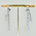 Aretes Rodio Largos con Nudo