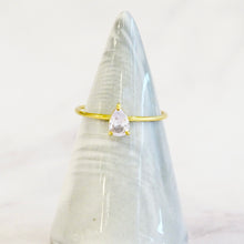 Cargar imagen en el visor de la galería, Anillo Acero Inoxidable Zirconia Ajustable