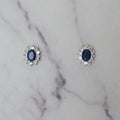 Aretes Diana Azul