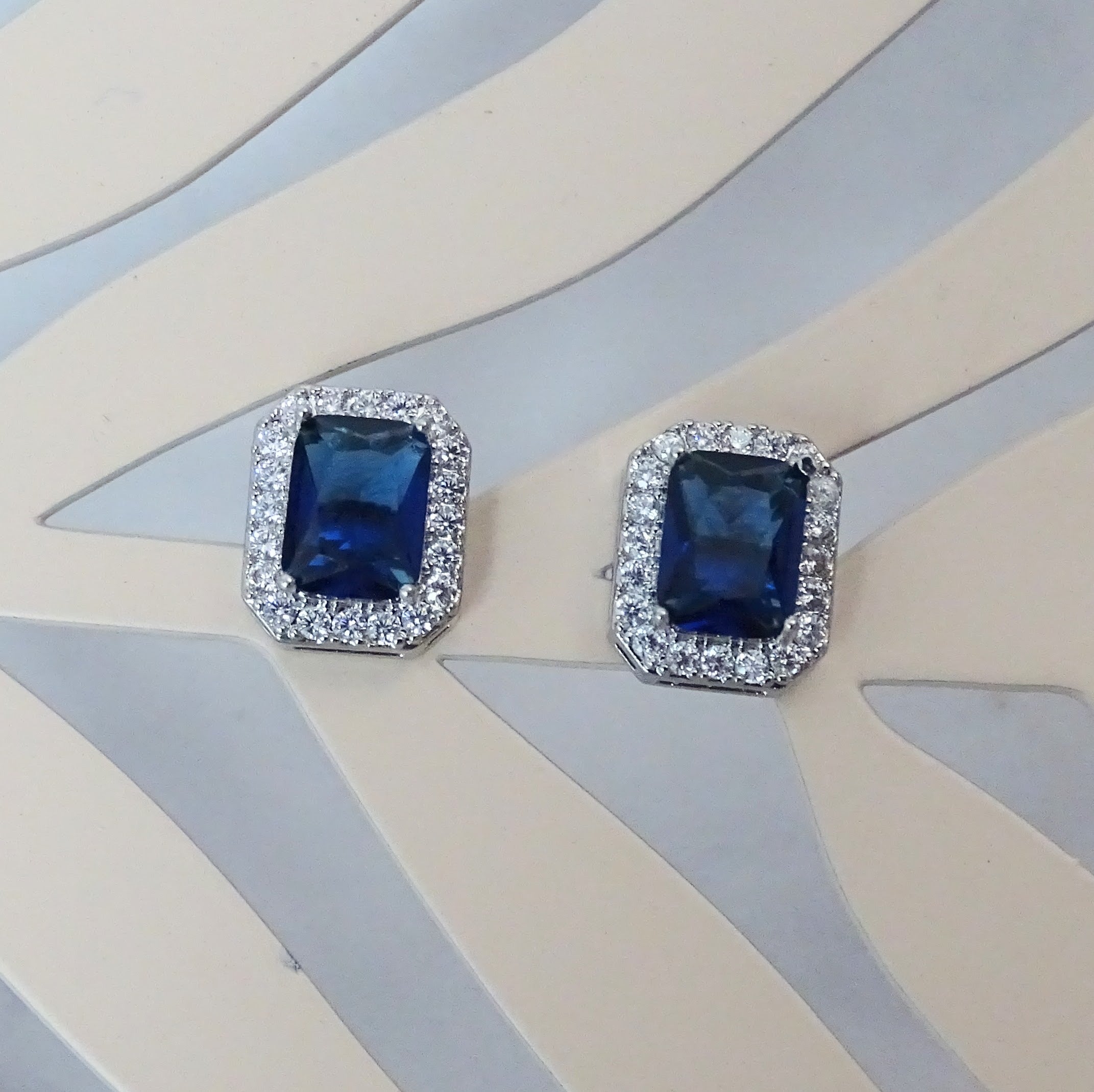 Aretes Adhara Azul