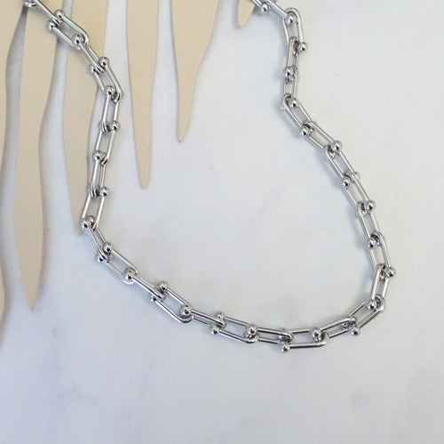 Collar Acero Inoxidable Eslabon Candado