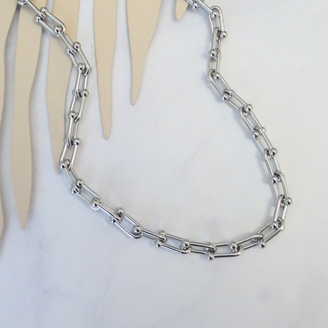 Collar Acero Inoxidable Eslabon Candado