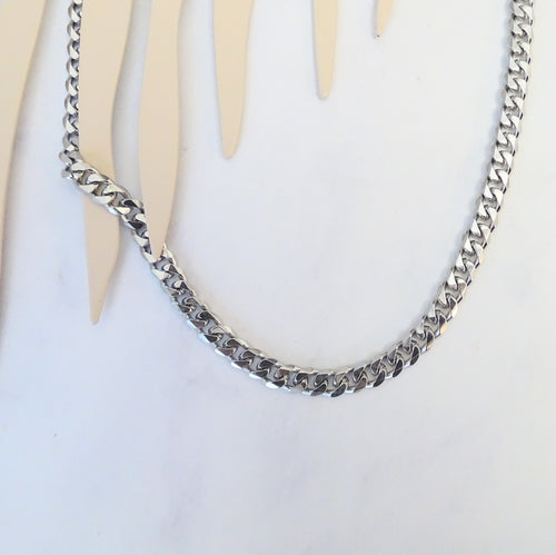 Collar Acero Inoxidable Eslabon Med