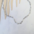 Collar Acero Inoxidable Clip Plano