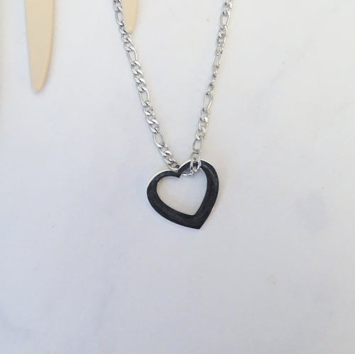 Collar Acero Inoxidable Corazon