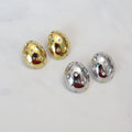 Aretes Acero Inoxidable Stud con Crist Colores