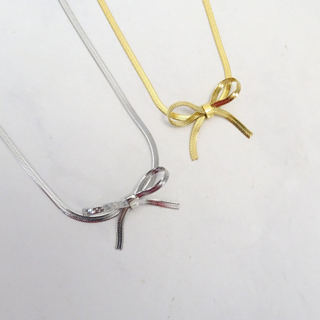 Collar Acero Inoxidable Moño