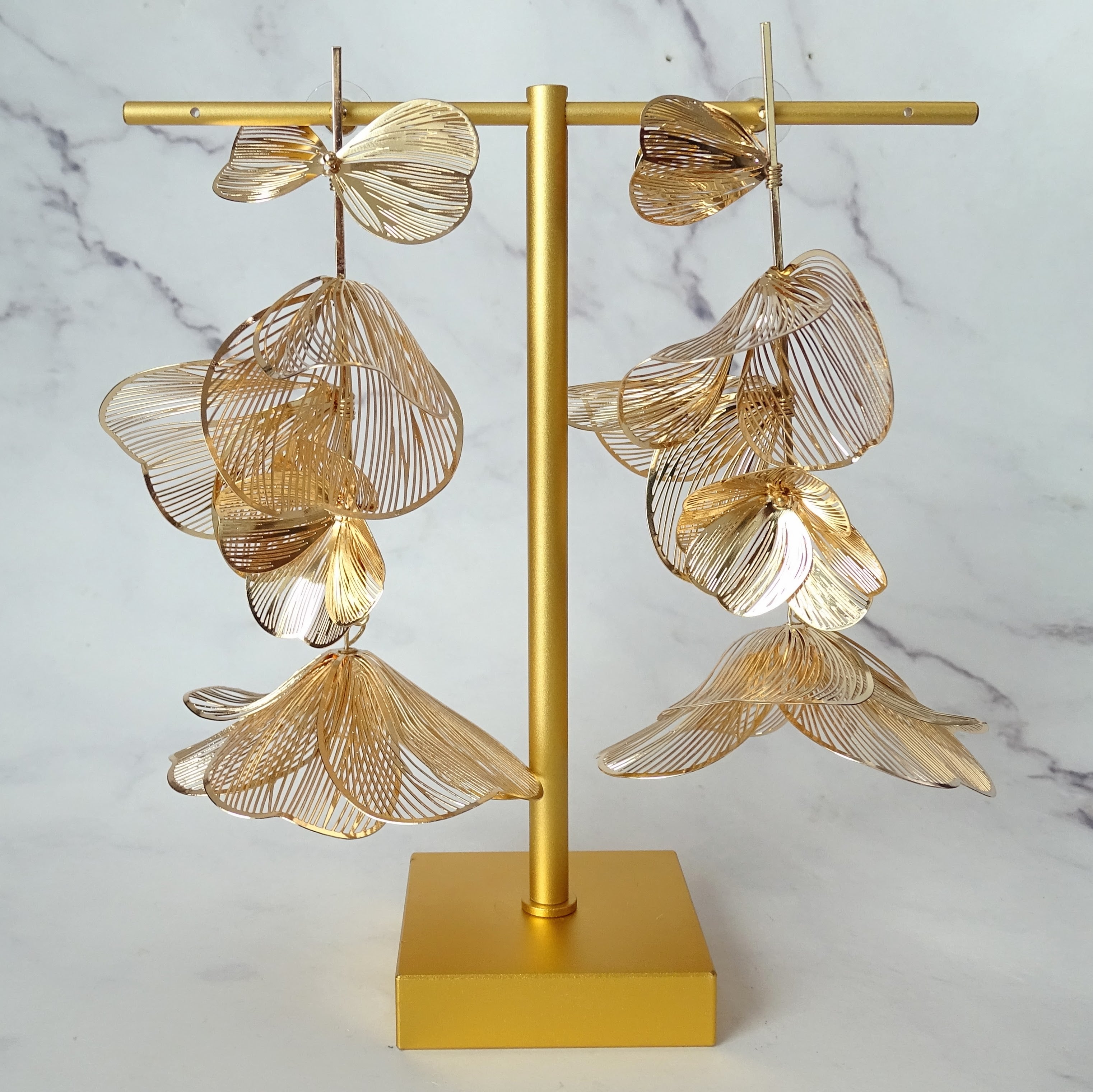 Aretes Statement Flores Fili