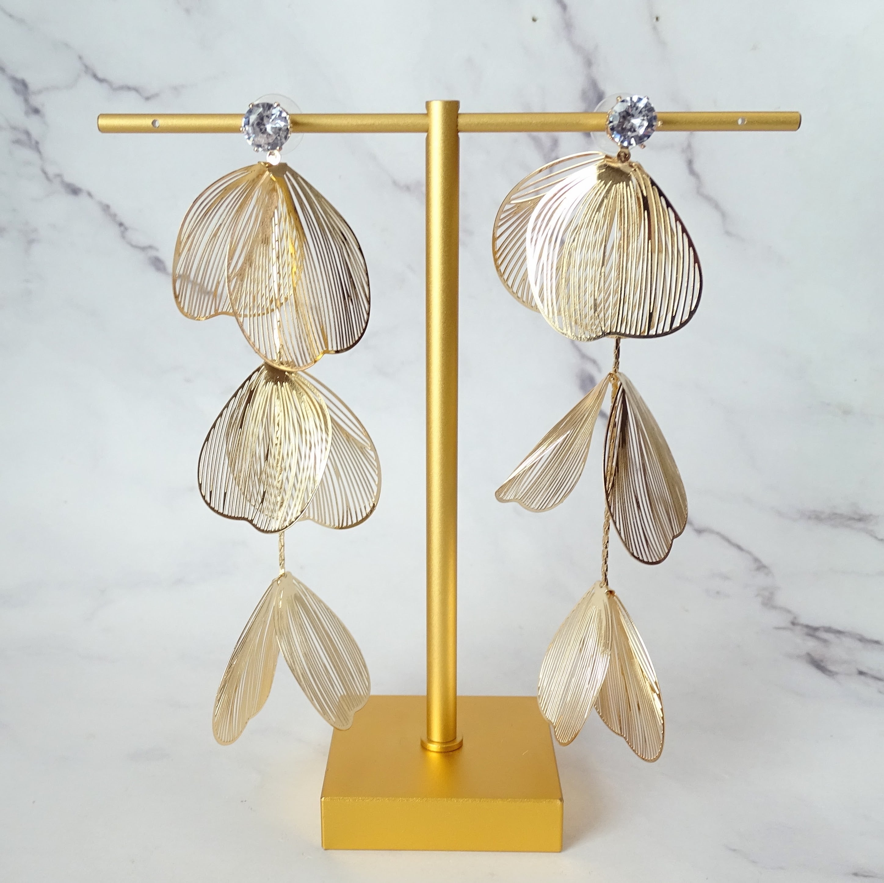 Aretes Statement Flores Fili