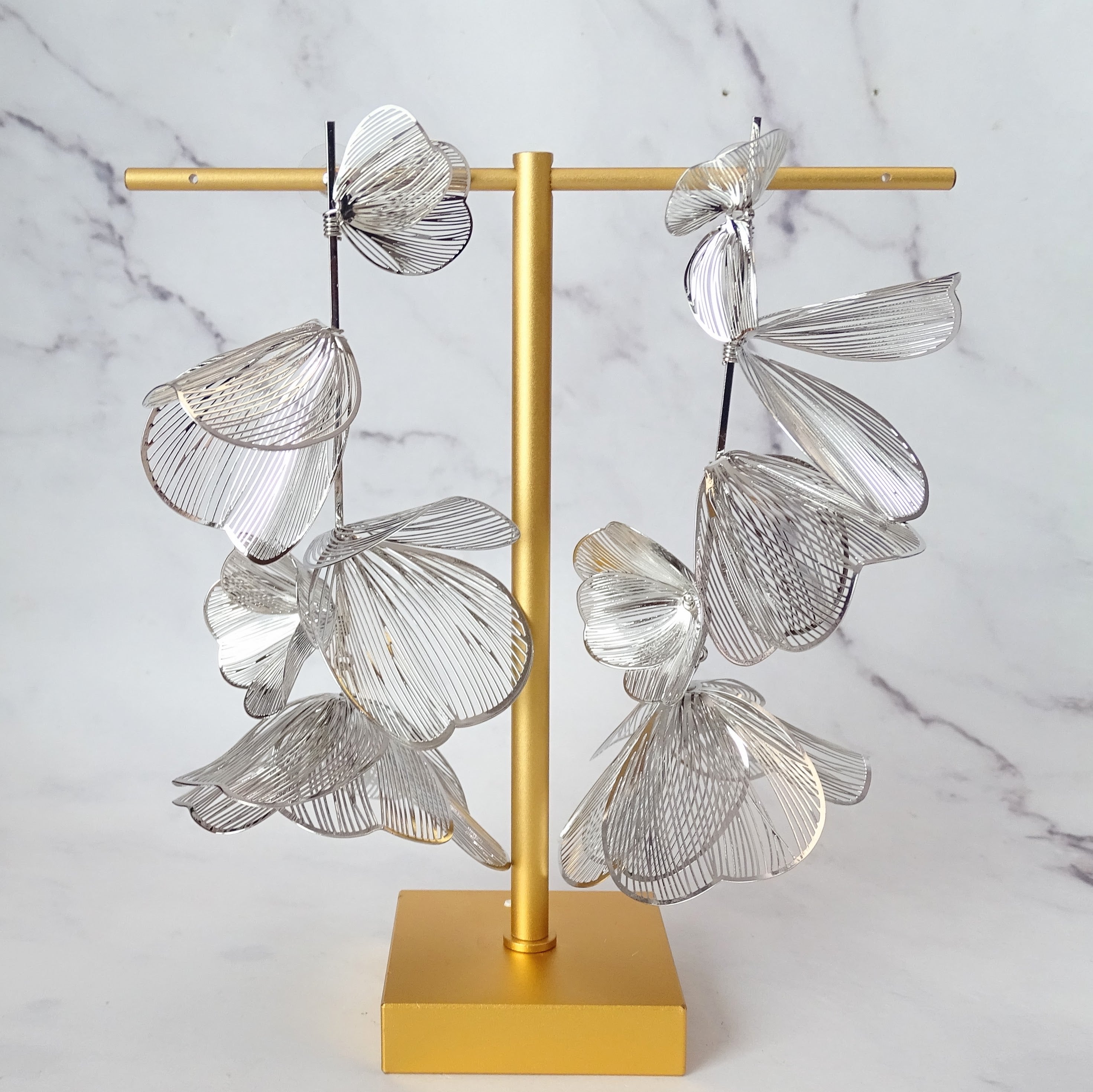 Aretes Statement Flores Fili