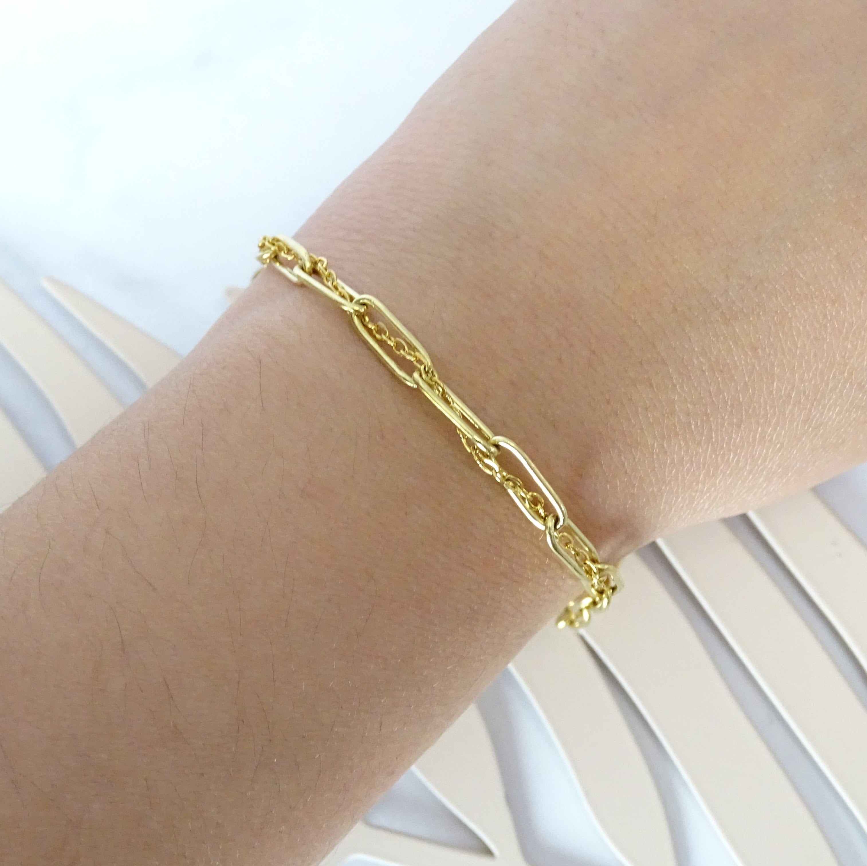 Pulsera Acero Inoxidable Eslabon Doble