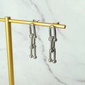 Aretes Acero Inoxidable Eslabones Candado