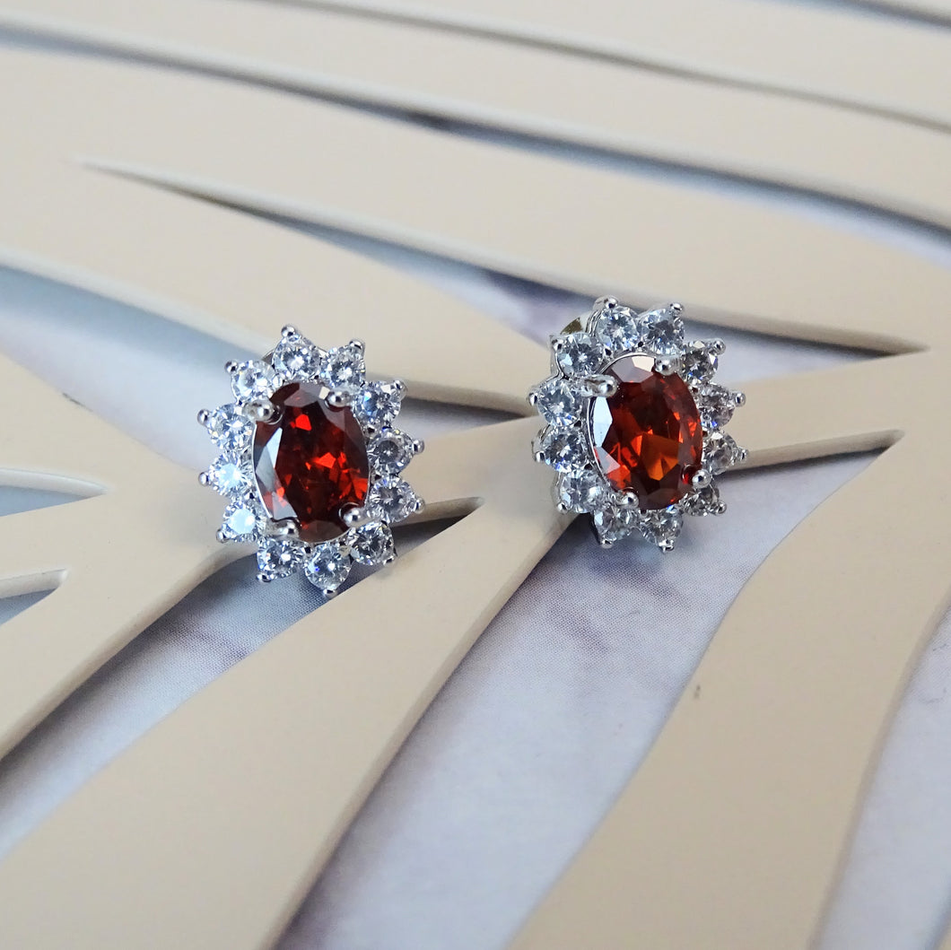 Aretes Diana Rojos