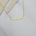 Collar Plata 925 con Chapa de Oro Mama