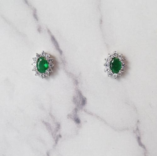 Aretes Diana Verde