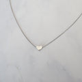 Collar Acero Inoxidable Corazon Mini