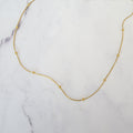 Collar Acero Inoxidable Bolitas Liso