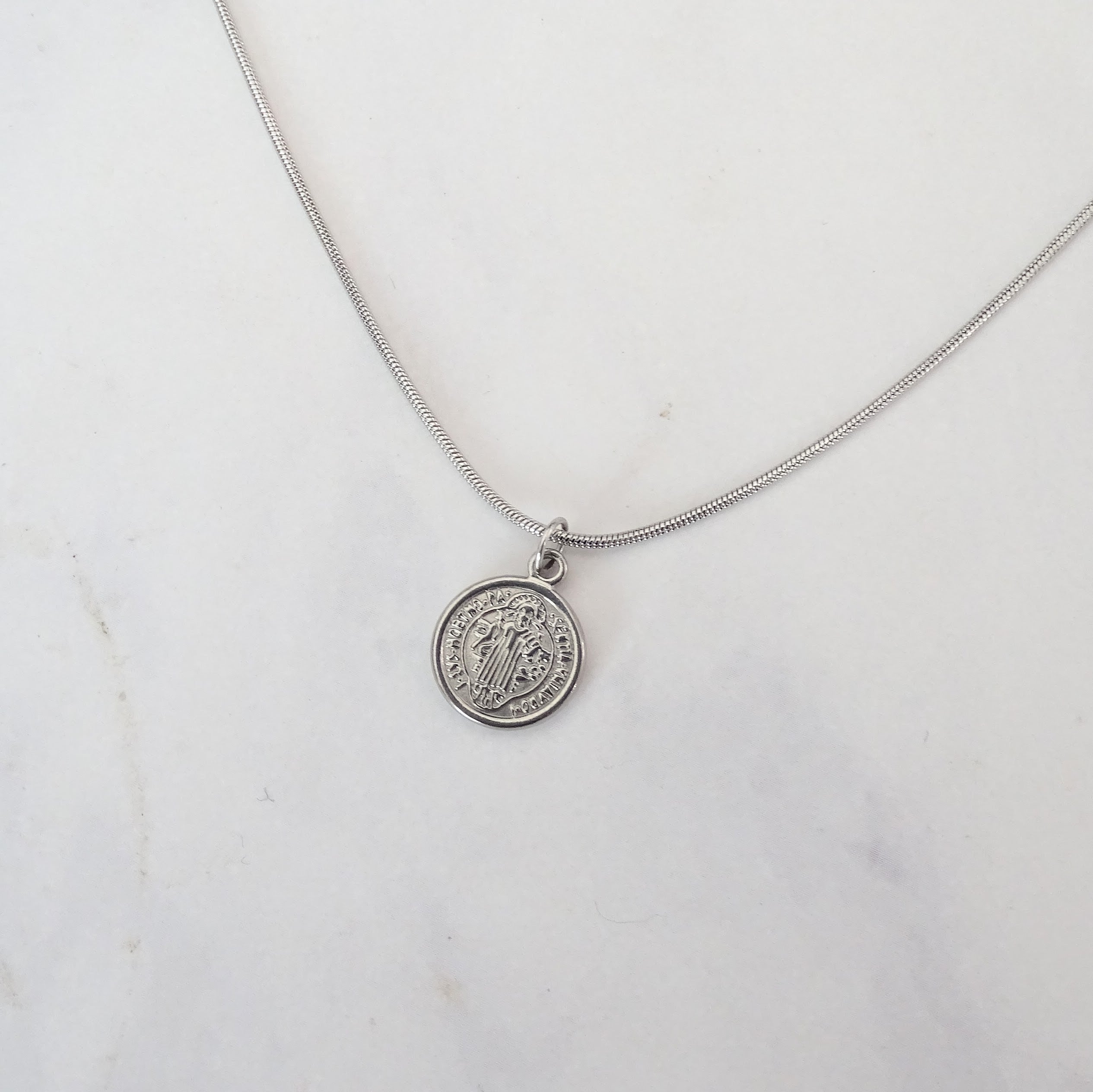Collar Acero Inoxidable San Benito Mini