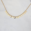 Collar Acero Inoxidable Estrellas con Lunas