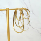 Aretes Acero Inoxidanble 3 Tiras Planas