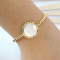 Pulsera Oro Laminado Virge Colores