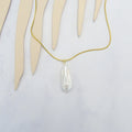 Collar Acero Inoxidable Perla Barroca